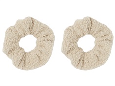 Name It oxford tan teddy scrunchie hair elastic (2-pack)